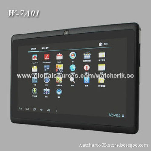 7-inch Tablet PC, Dual-core, 512MB/4GB